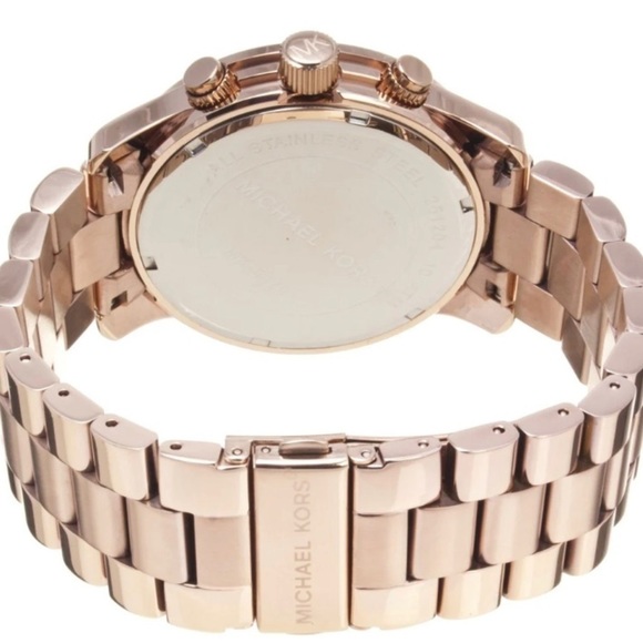 Michael Kors Camille Chronograph Rose Gold-Tone Stainless Steel  Watch MK-5576 - Picture 2 of 2